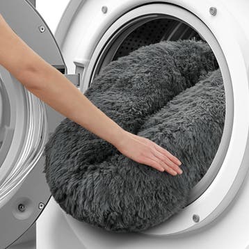 Hondenmand Maja met dikke bekleding en lang pluche - Ø 80 cm, Dieren en Toebehoren, Verzenden, Nieuw