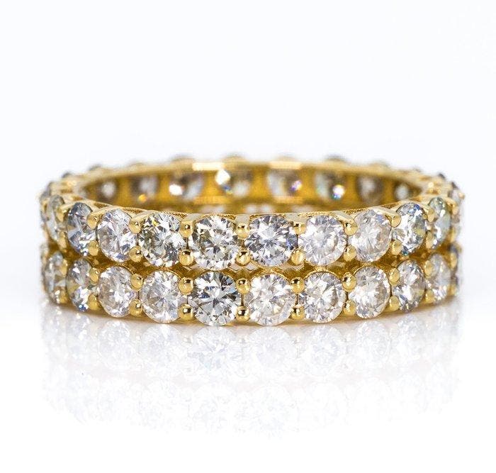 Zonder minimumprijs - Ring - 14 karaat Geel goud - 3.34ct., Sieraden, Tassen en Uiterlijk, Ringen