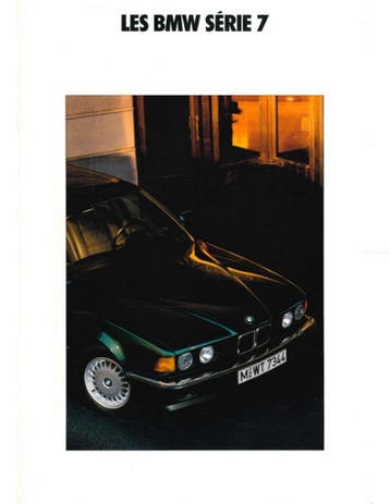 1991 BMW 7 SERIE BROCHURE FRANS, Nieuw, BMW, Author