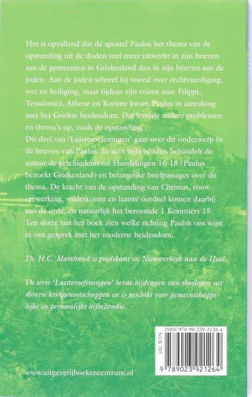 Paulus en de opstanding / Luisteroefeningen - H.C. Marchand, Verzenden, Gelezen, H.C. Marchand