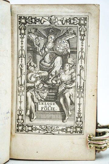 Erasme, Holbein & Gueudeville - L’éloge de la folie, composé, Antiek en Kunst