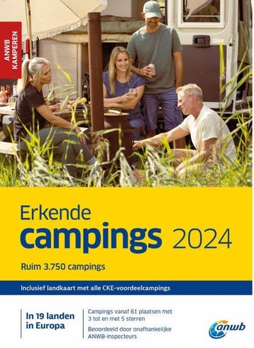 Erkende Campings 2024 / ANWB Campinggids - ANWB, Verzenden, Zo goed als nieuw, ANWB