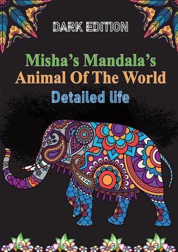 MishaS MandalaS: Animals Of The World Detailed Life, Ophalen of Verzenden, Nieuw, HugoElena Black Edition