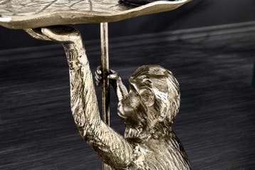 Design Bijzettafel WILDLIFE MONKEY 60cm goud antiek metaal, Ophalen of Verzenden, Nieuw