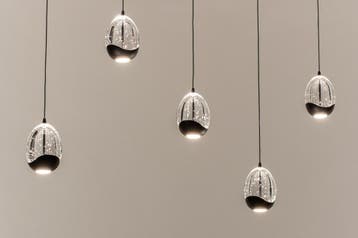 Rietveld Hanglampen - Zwart - Glas, Metaal, Verzenden, Nieuw