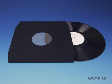 100 LP Binnenhoezen - Zwart, Polybag, Verzenden, Nieuw in verpakking