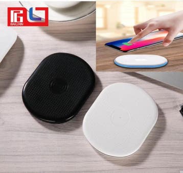 Draadloze oplader opladen pad draadloos lader wireless ZWART, Telecommunicatie, Mobiele telefoons | Telefoon-opladers, Verzenden