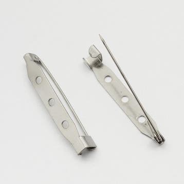 10 x Brochespelden 38 x 6 x 6 mm – platinum kleur, met 3.., Ophalen of Verzenden, Nieuw, Kraal