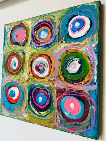 David Harianna (1978) - Kandinsky Opera Unica su tela, Antiek en Kunst