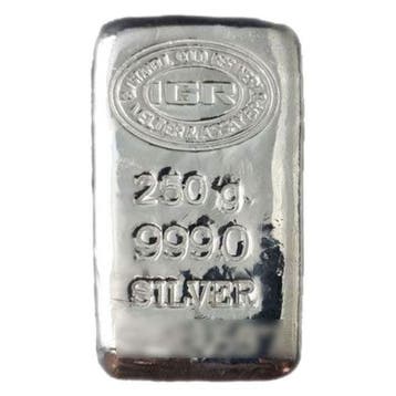 250 gram - Zilver .999 - 250 grams IGR 999 Fine Silver Cast
