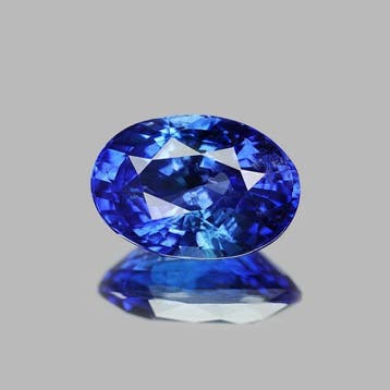 1 pcs Blauw Saffier - 5.10 ct - Gemological Institute of, Nieuw
