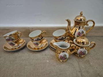 15-delig porseleinen koffie- /theeservies, Nieuw