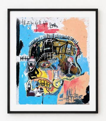 Jean-Michel Basquiat (1960-1988) (after) - Skull, 1981