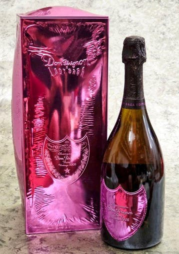 2008 Dom Pérignon, Lady Gaga - Champagne Rosé - 1 Fles (0,75, Verzamelen, Wijnen, Nieuw