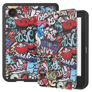 Sleepcover voor Kobo Clara 2E E-reader - Graffiti (Nieuw), Verzenden, Nieuw