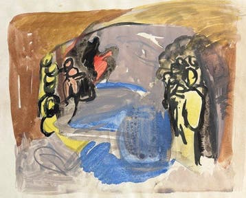 Marcus de Vestele (1941-2024) - Composition Cobra aux, Antiek en Kunst