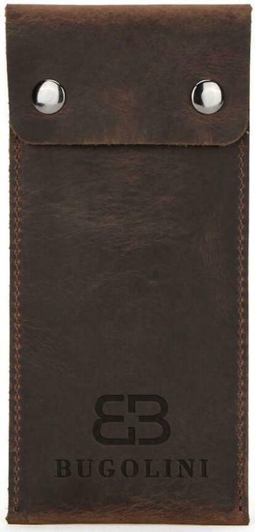BUGOLINI ANTIQUS - Vintage Lederen Horloge Houder - Pouch, Overige merken, Overige materialen, Met bandje, Verzenden