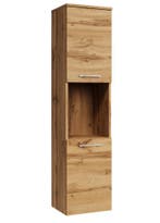 Badkamerkast Montreal 30 x 30 x 131 cm Eiken Kolomkast, Verzenden, Nieuw, (Half)hoge kast