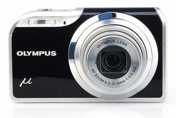 Olympus Mju 5000 Digitale Compact Camera - Zwart, Verzenden, Zo goed als nieuw