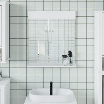 vidaXL Badkamerspiegel met schap BERG 60x12x70 cm massief, Verzenden, Nieuw