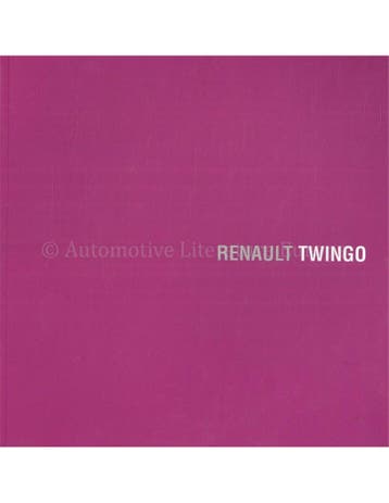 2012 RENAULT TWINGO BROCHURE FRANS | ENGELS, Boeken, Nieuw, Renault, Author