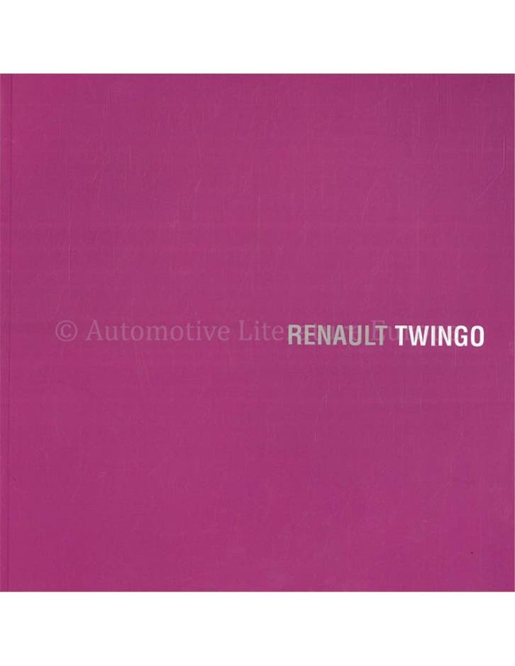 2012 RENAULT TWINGO BROCHURE FRANS | ENGELS, Boeken, Auto's | Folders en Tijdschriften, Renault