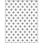 Embossing Folder , kruizen, afm 11x14 cm, dikte 2 mm, 1 stuk, Nieuw