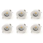 Bundel | 6x LED Inbouwspot | VARDA | 6W, Huis en Inrichting, Ophalen of Verzenden, Nieuw, Plafondspot of Wandspot, Led