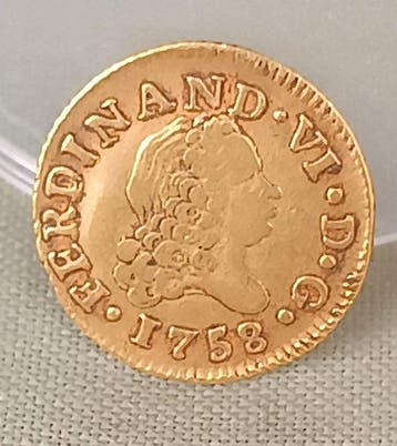 Spanje. Fernando VI. 1/2 Escudo 1758 Madrid JB