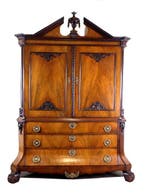Kabinet - notenhout en eiken - H : 250 cm