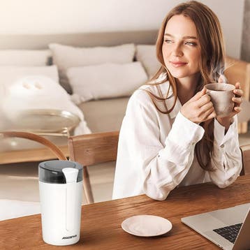 Koffiemolen elektrisch - Koffiemaler - 200W - Wit - Aigostar, Verzenden, Zo goed als nieuw