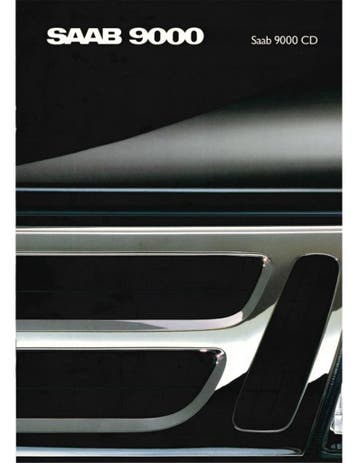 1989 SAAB 9000 CD BROCHURE NEDERLANDS, Nieuw, Author