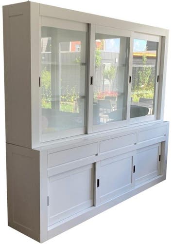 Buffetkast design wit Enschede 260cm, Ophalen of Verzenden, Nieuw