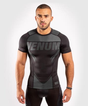 Venum ONE FC Impact Rashguard S/S Zwart Zwart, Ophalen of Verzenden, Nieuw
