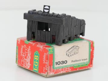 LGB 1030 Prellbock Donker Bruin met einde spoor sein, Gebruikt, Rails, Ophalen of Verzenden, LGB