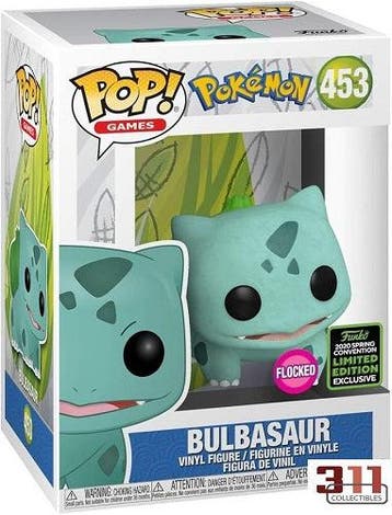 Funko - POP! - Games - Pokémon - Bulbasaur #453 (Flocked,, Verzamelen, Verzenden, Nieuw