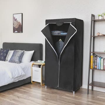 Opvouwbare Kledingkast met Hangroede en Opbergvakken - Stoff, Huis en Inrichting, Kasten | Boekenkasten, Verzenden, Nieuw