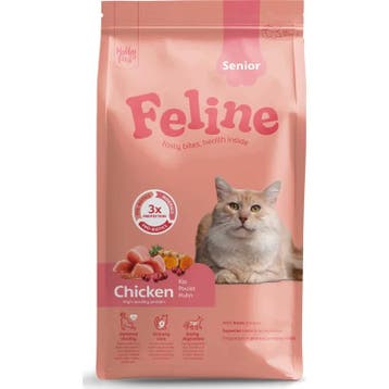 HobbyFirst Feline Kattenvoer Droog Senior 1,5 kg, Verzenden, Kat