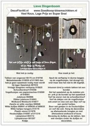 DIY Werkbeschrijving Lieve dingenboom, Ophalen of Verzenden, Nieuw