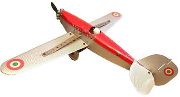 bral - Modelvliegtuig - Giocattolo aereo in lamiera pressata, Nieuw