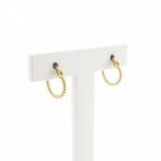 Gouden gedraaide oorringen (Oorbellen), Sieraden, Tassen en Uiterlijk, Ophalen of Verzenden, Gebruikt, Overige kleuren, Goud