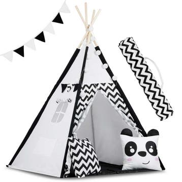 Kinder Tipi Tent Katoen 120x165cm | Premium | OP=OP, Nieuw, Ophalen of Verzenden, 100 cm of meer, Hoogslaper of Stapelbed