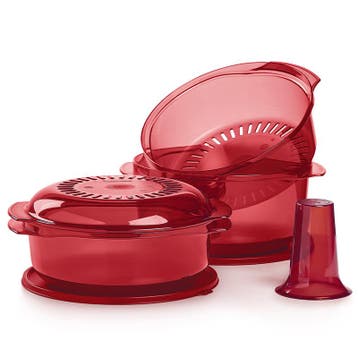 Tupperware MicroPlus Combi, Huis en Inrichting, Ophalen of Verzenden, Nieuw, Rood
