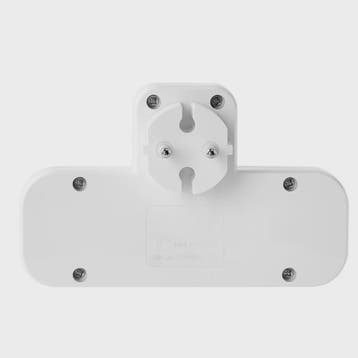 3-Weg Stopcontact Verdeler met 2 USB-A en 1 USB-C Poort - Op, Verzenden, Nieuw