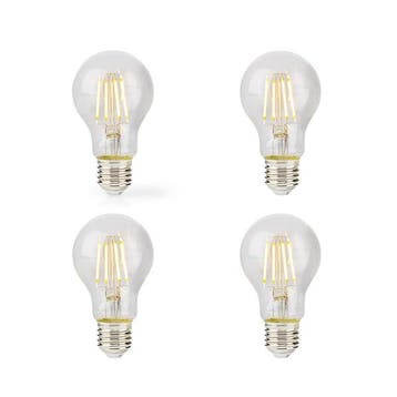 Led lamp E27 | Peer | Nedis | 4 stuks (12W, 1521lm, 2700K), Huis en Inrichting, Verzenden, Nieuw