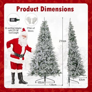2dekans | Coast Half Kunstkerstboom Voorverlicht 210 cm –, Ophalen of Verzenden, Zo goed als nieuw