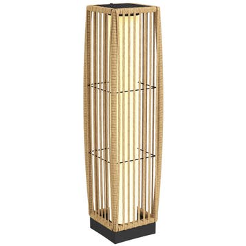 Solar Staande Lamp Rattan Solarlampen Met Lichtsensor Automa, Verzenden, Nieuw