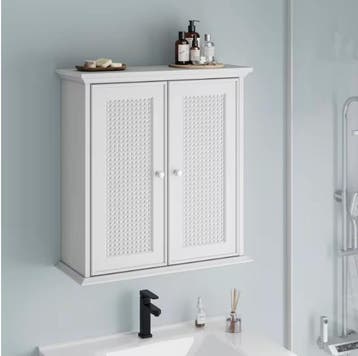 Witte Wandkast Badkamer – Medicijnkast met Verstelbare Plank, Verzenden, Nieuw