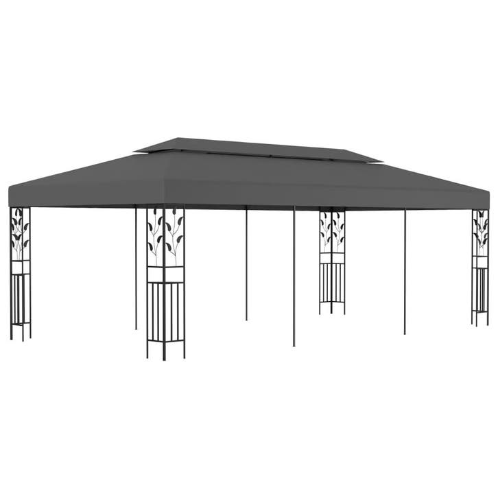 vidaXL Prieel 3x6 m antraciet, Tuin en Terras, Partytenten, Nieuw, Verzenden
