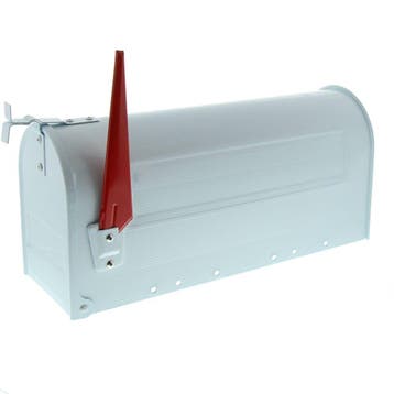 G2 Amerikaanse brievenbus US Mailbox - aluminium wit, Tuin en Terras, Brievenbussen, Verzenden, Nieuw